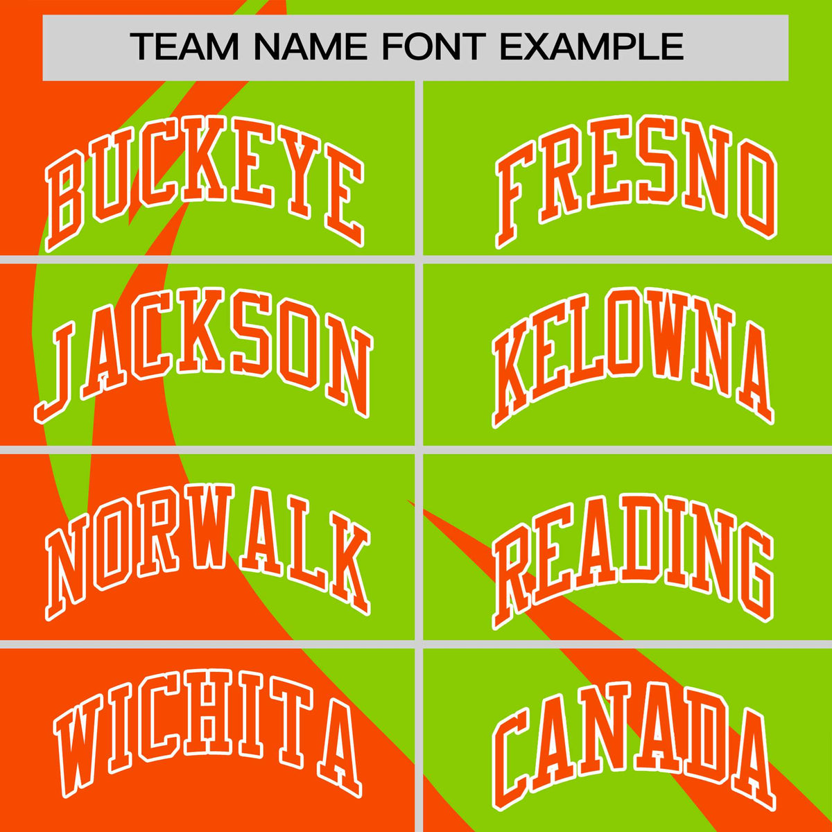 Custom Neon Green-Orange Personalized Slanting Lump Pattern Performance T-Shirt