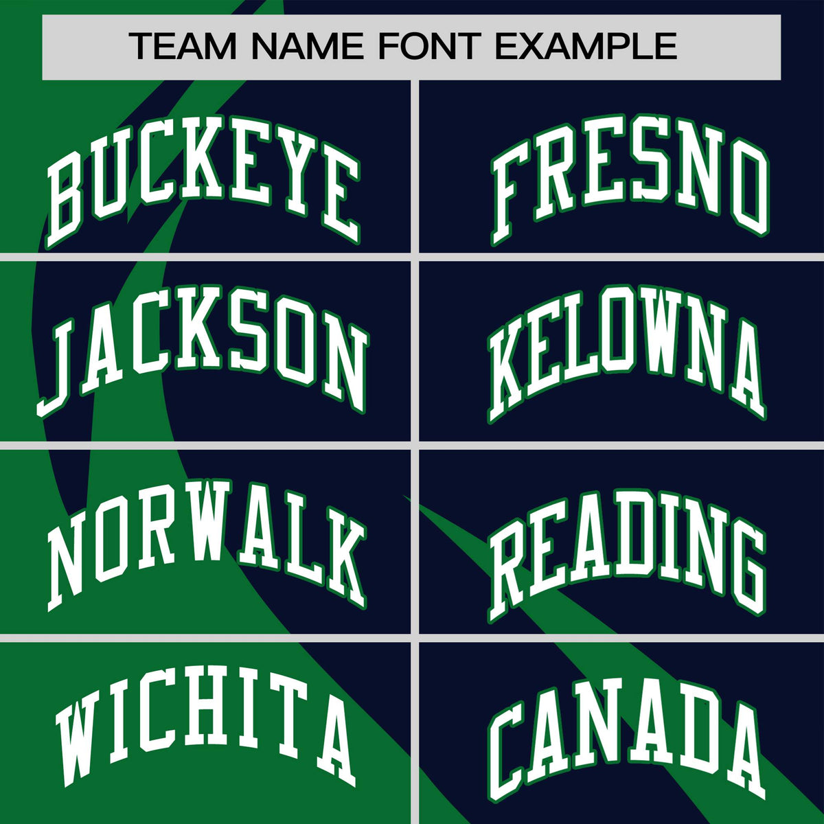 Custom Navy-Kelly Green Personalized Slanting Lump Pattern Performance T-Shirt