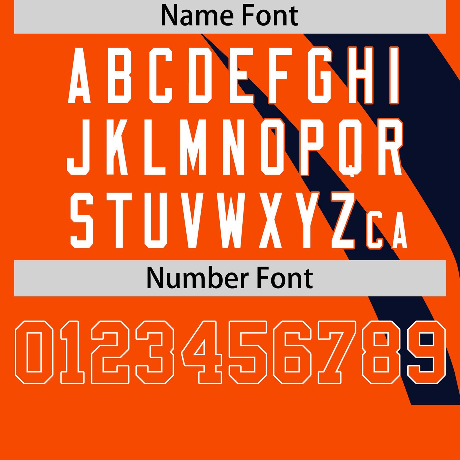 Custom Navy Orange Personalized Slanting Lump Pattern Performance T-Shirt