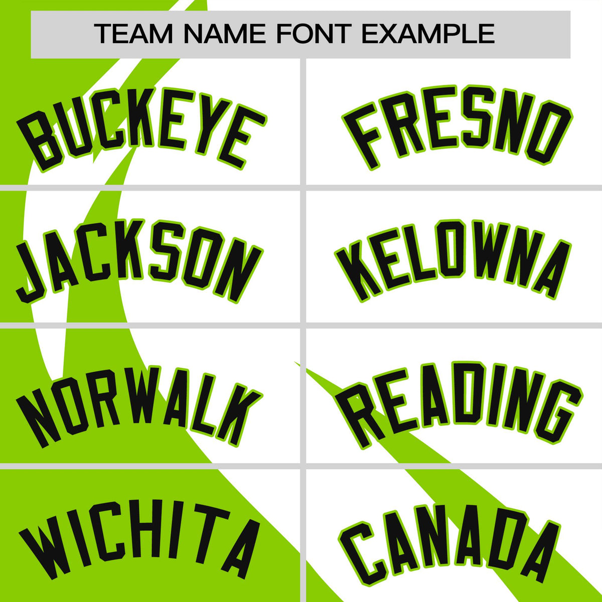 Custom White-Neon Green Personalized Slanting Lump Pattern Performance T-Shirt