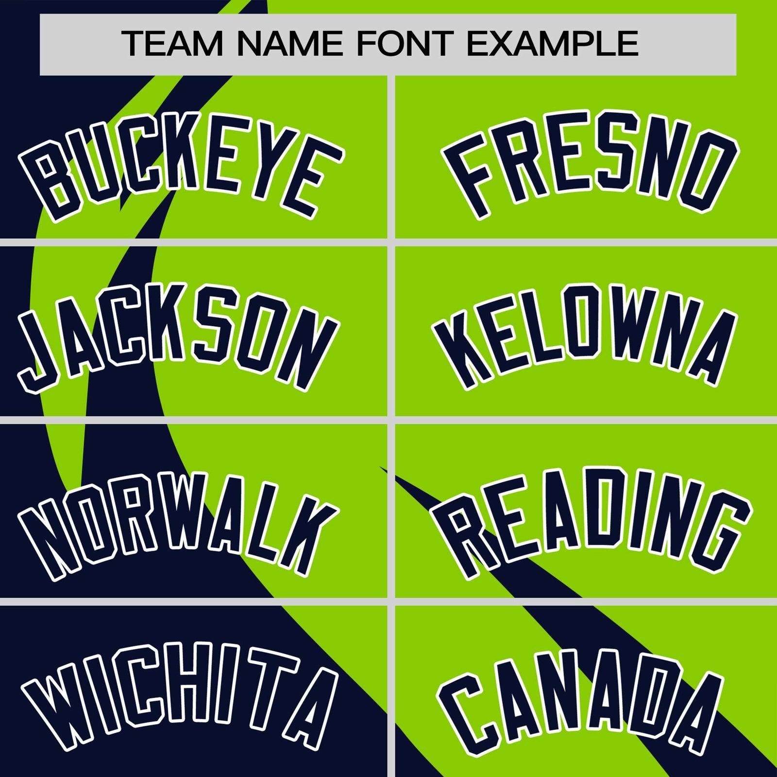 Custom Neon Green-Navy Personalized Slanting Lump Pattern Performance T-Shirt