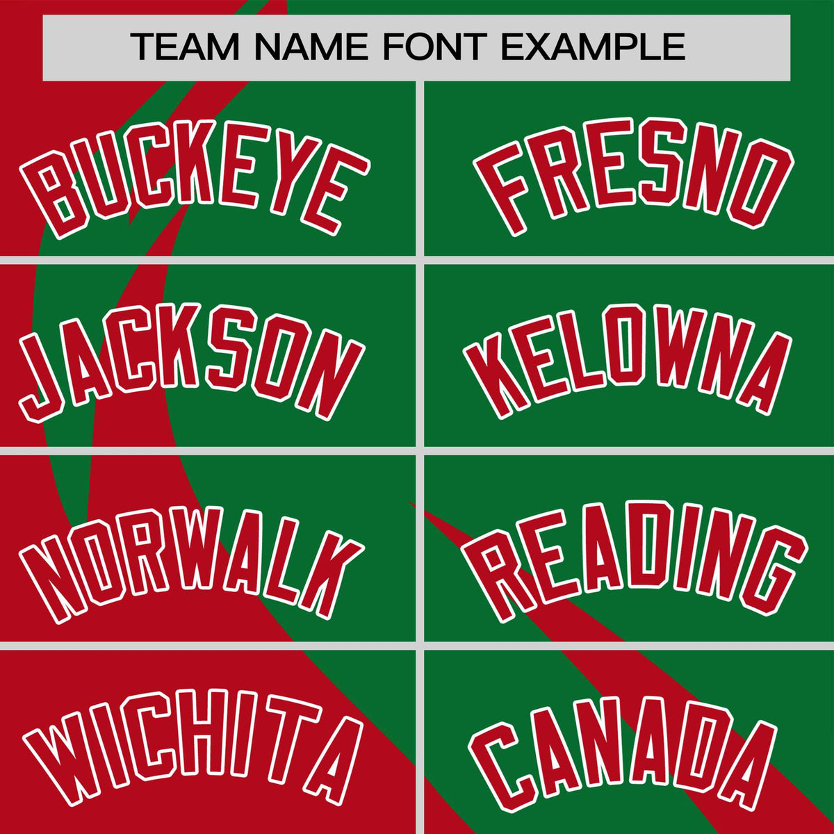 Custom Kelly Green-Red Personalized Slanting Lump Pattern Performance T-Shirt