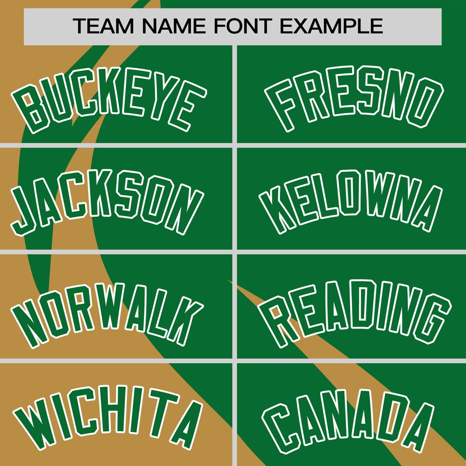 Custom Kelly Green-Gold Personalized Slanting Lump Pattern Performance T-Shirt