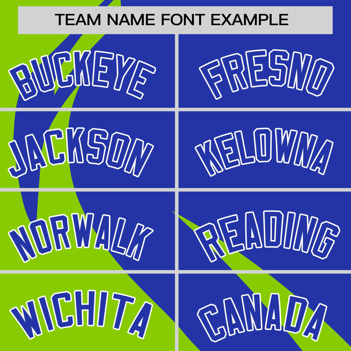 Custom Royal Blue-Neon Green Personalized Slanting Lump Pattern Performance T-Shirt