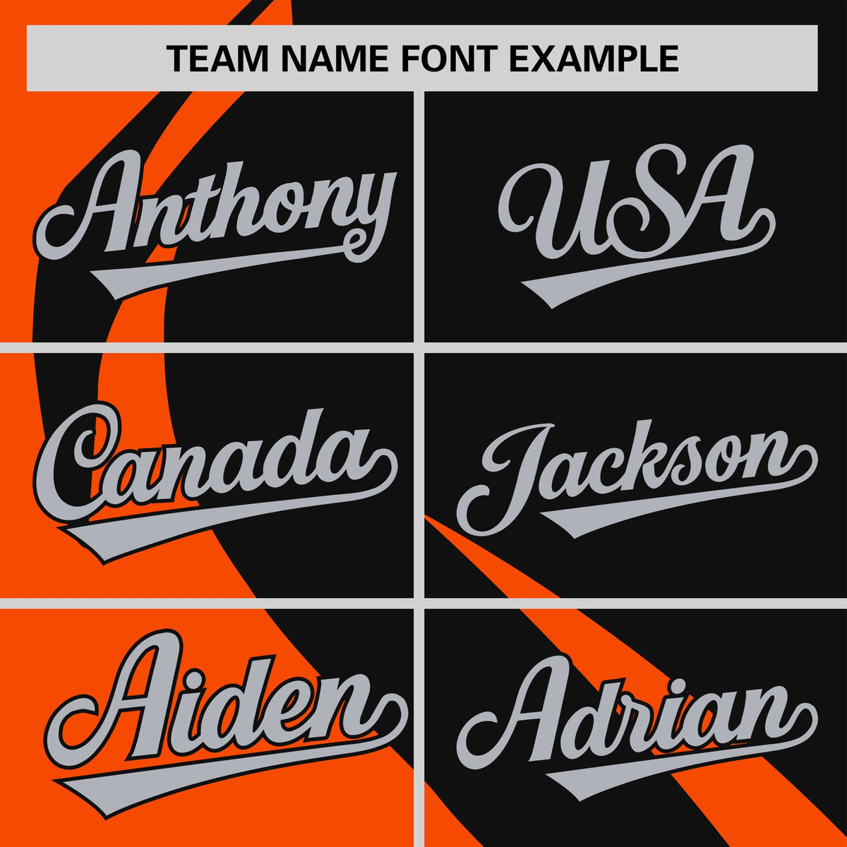 Custom Black Orange Personalized Slanting Lump Pattern Performance T-Shirt