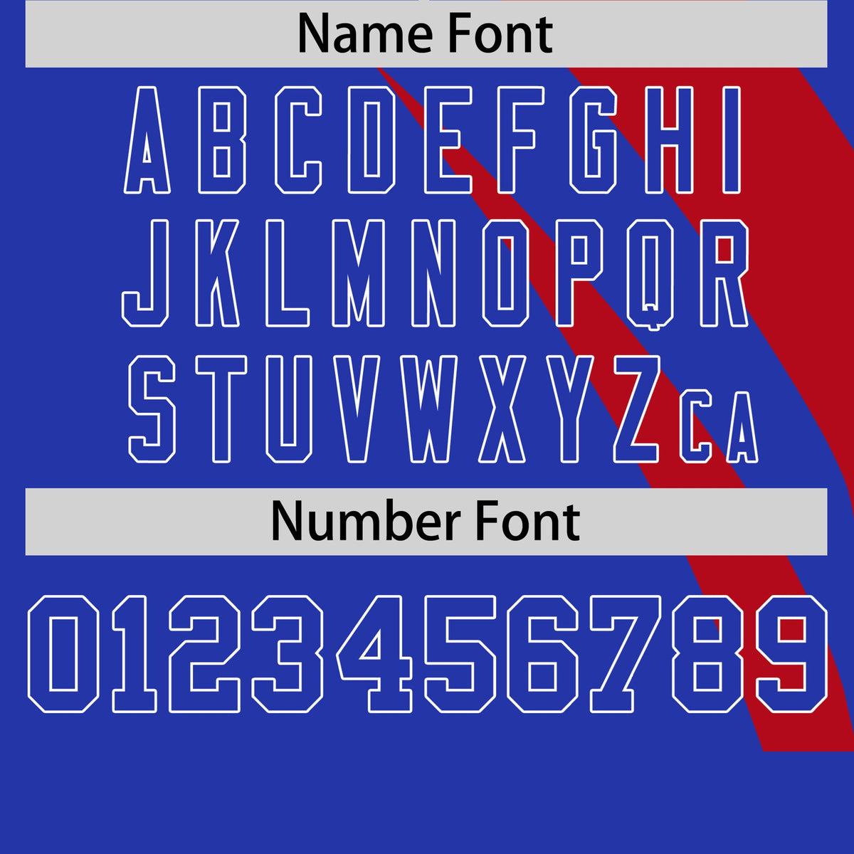 Custom Red-Royal Blue Personalized Slanting Lump Pattern Performance T-Shirt