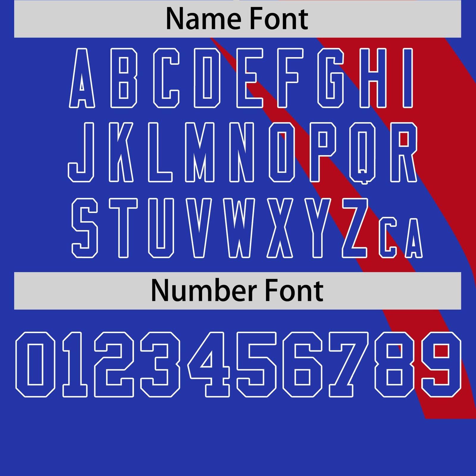 Custom Red-Royal Blue Personalized Slanting Lump Pattern Performance T-Shirt