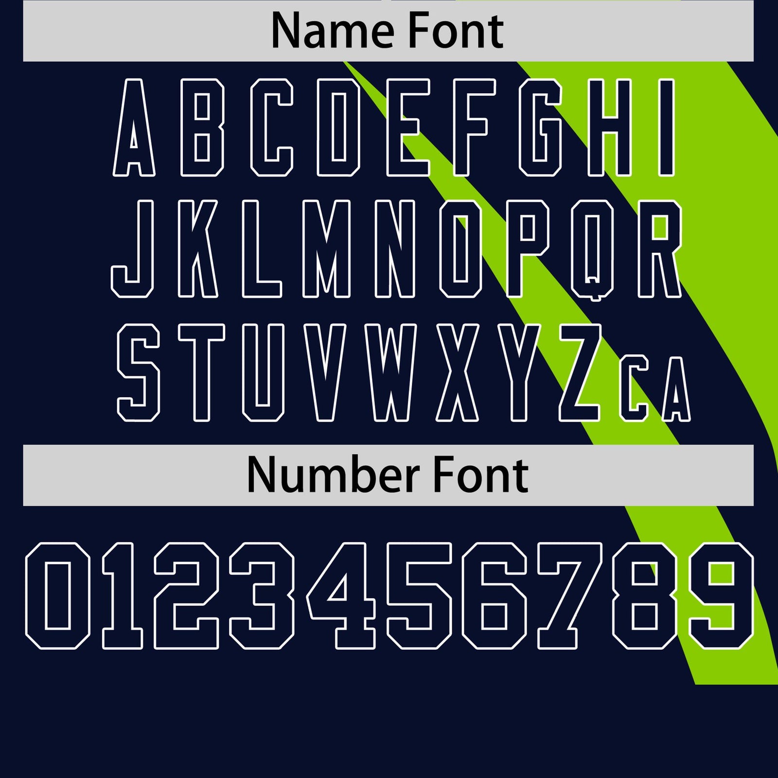 Custom Neon Green-Navy Personalized Slanting Lump Pattern Performance T-Shirt