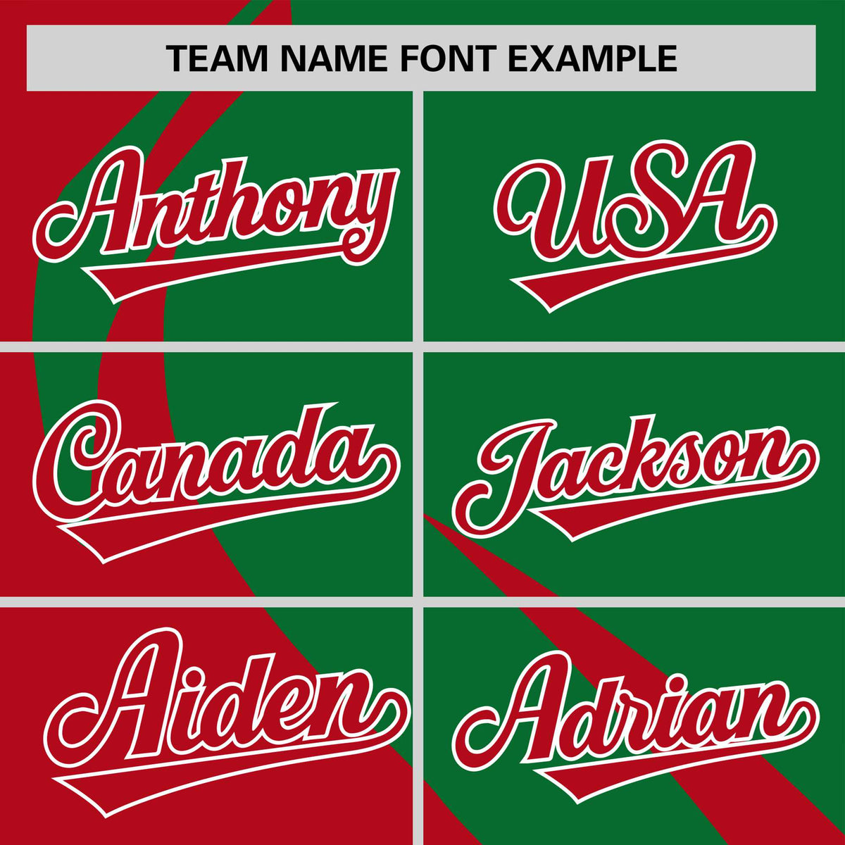 Custom Kelly Green-Red Personalized Slanting Lump Pattern Performance T-Shirt