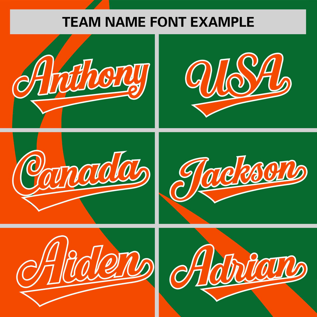 Custom Kelly Green-Orange Personalized Slanting Lump Pattern Performance T-Shirt