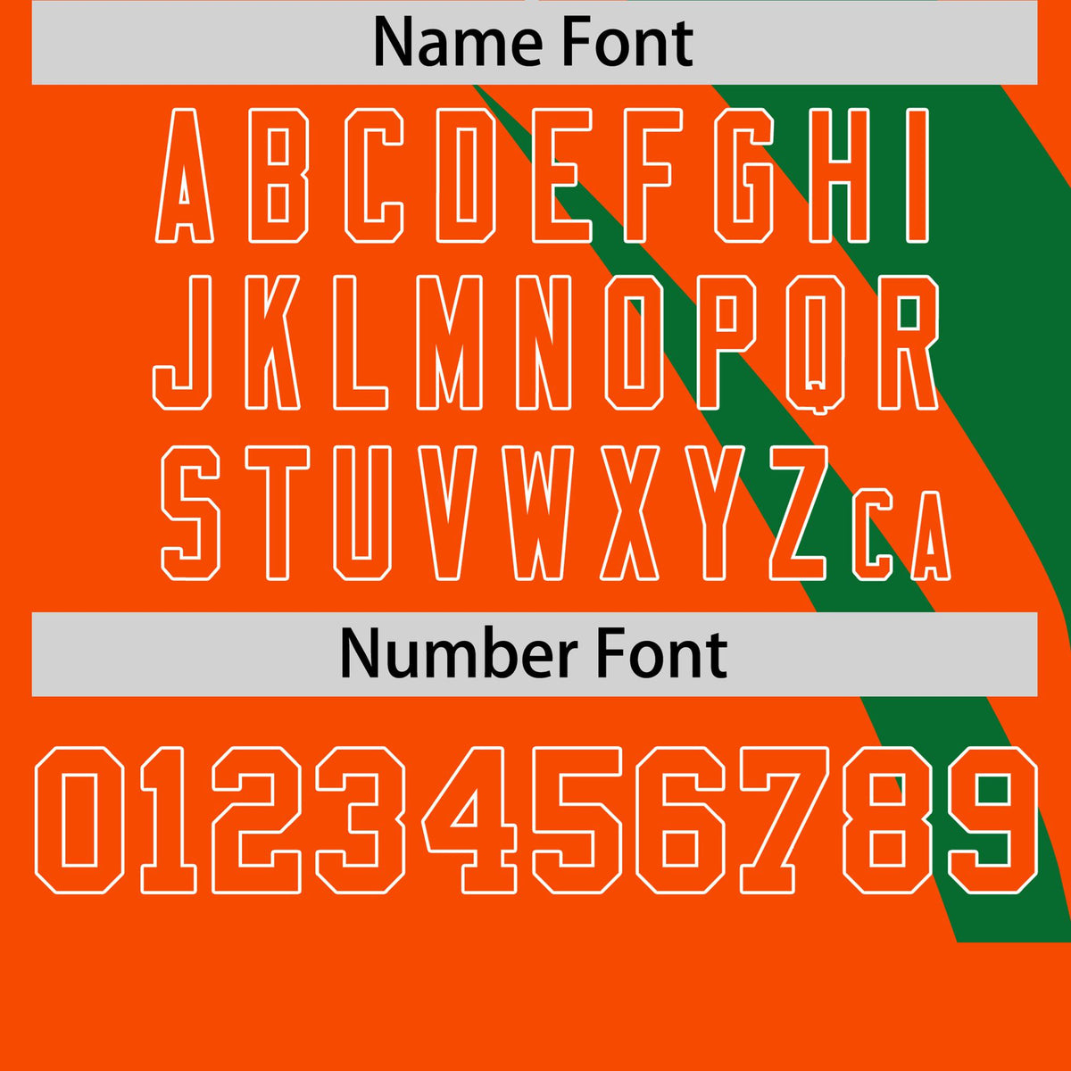 Custom Kelly Green-Orange Personalized Slanting Lump Pattern Performance T-Shirt