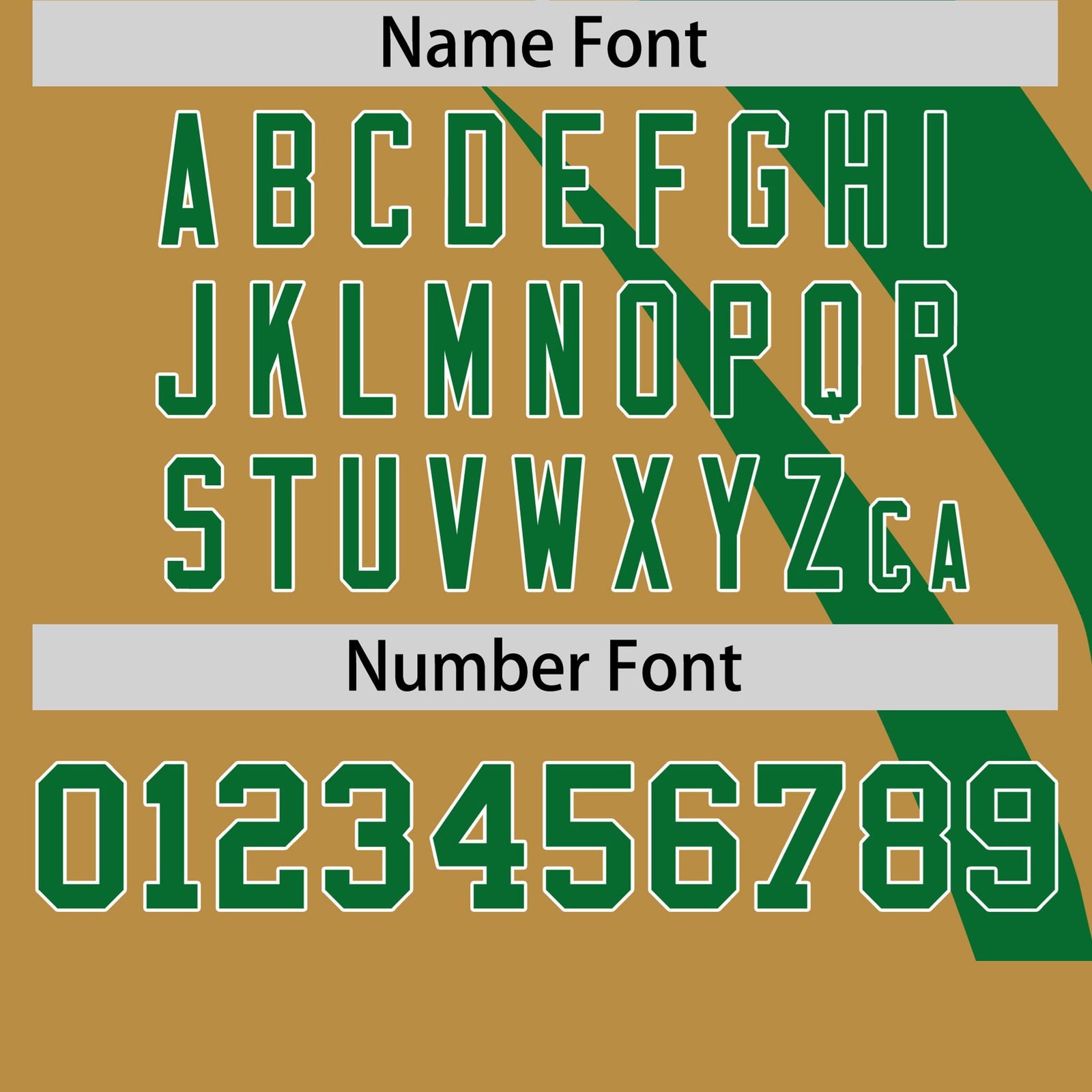 Custom Kelly Green-Gold Personalized Slanting Lump Pattern Performance T-Shirt