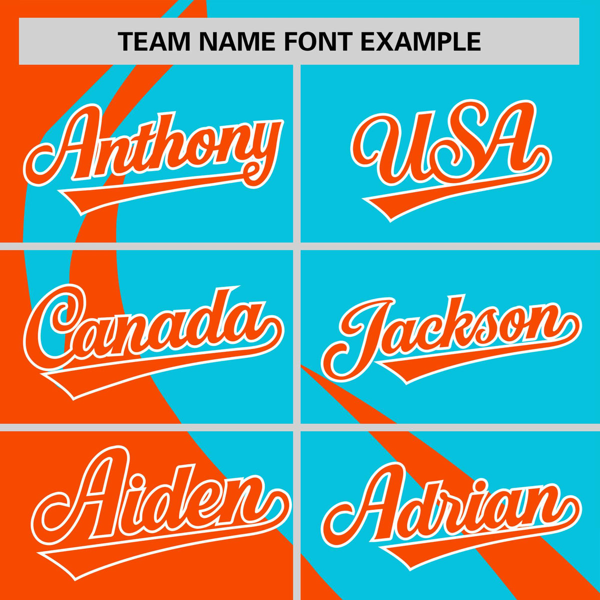 Custom Sky Blue-Orange Personalized Slanting Lump Pattern Performance T-Shirt