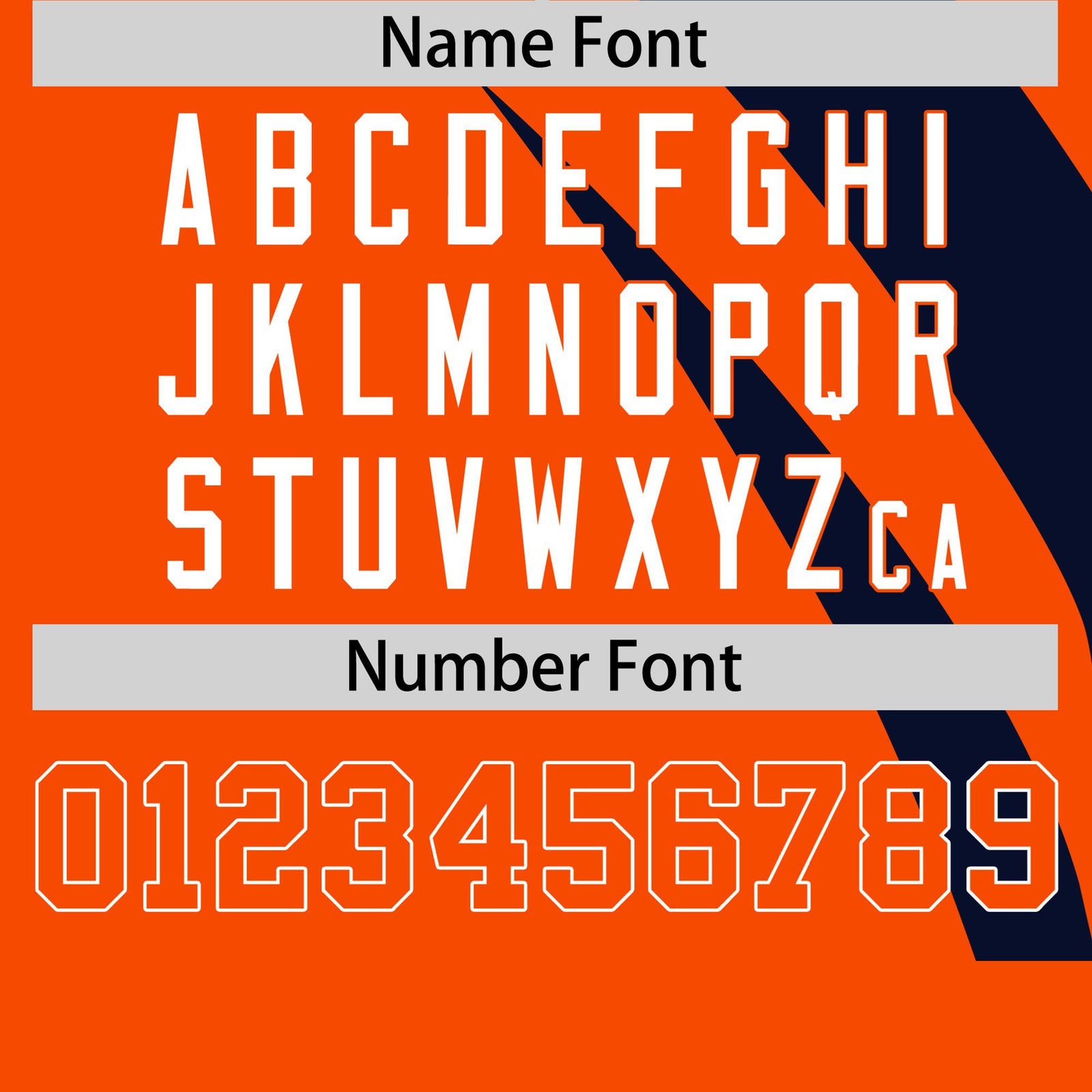 Custom Navy Orange Personalized Slanting Lump Pattern Performance T-Shirt