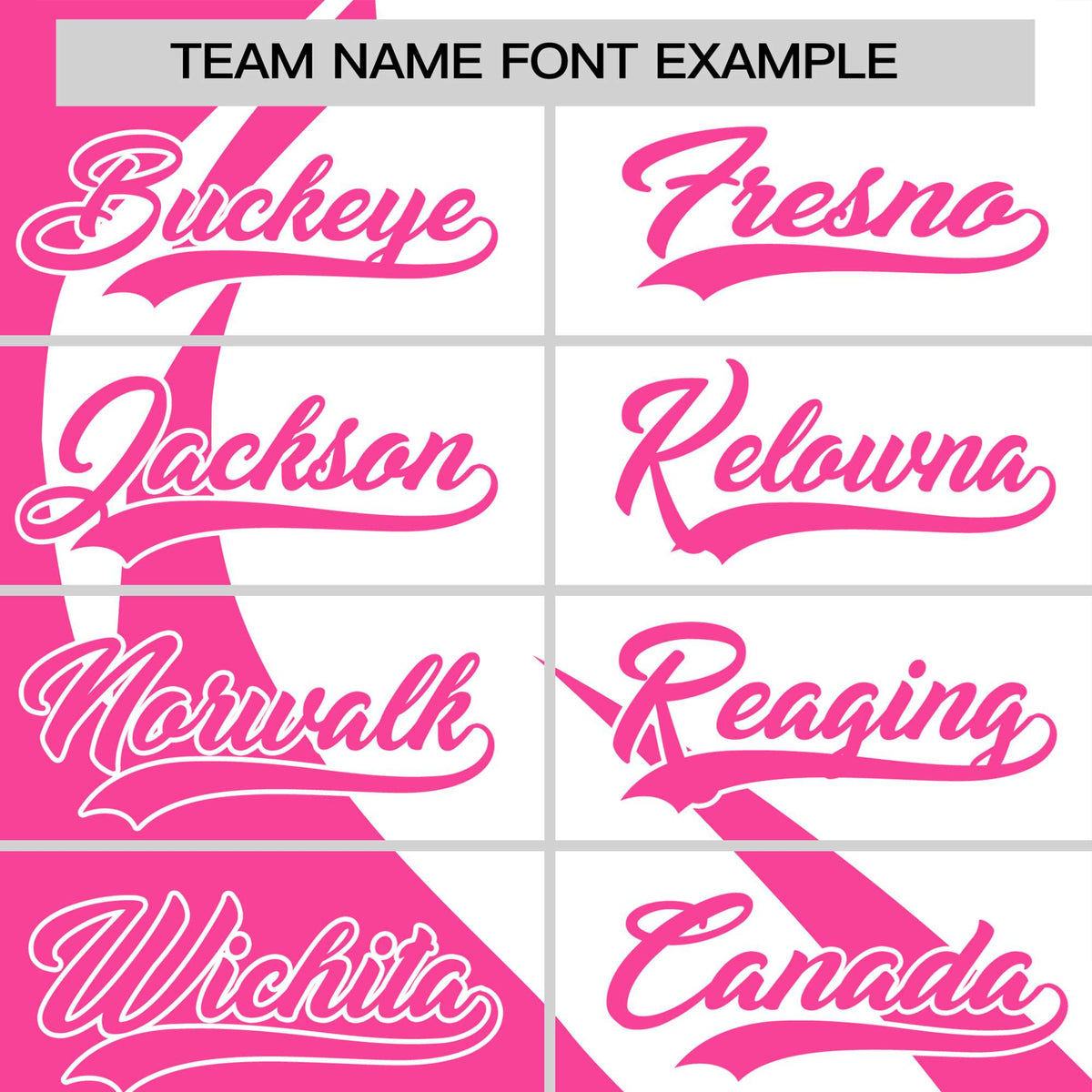 Custom White Pink Personalized Slanting Lump Pattern Performance T-Shirt