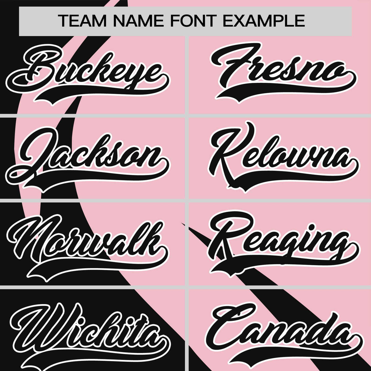 Custom Light Pink-Black Personalized Slanting Lump Pattern Performance T-Shirt