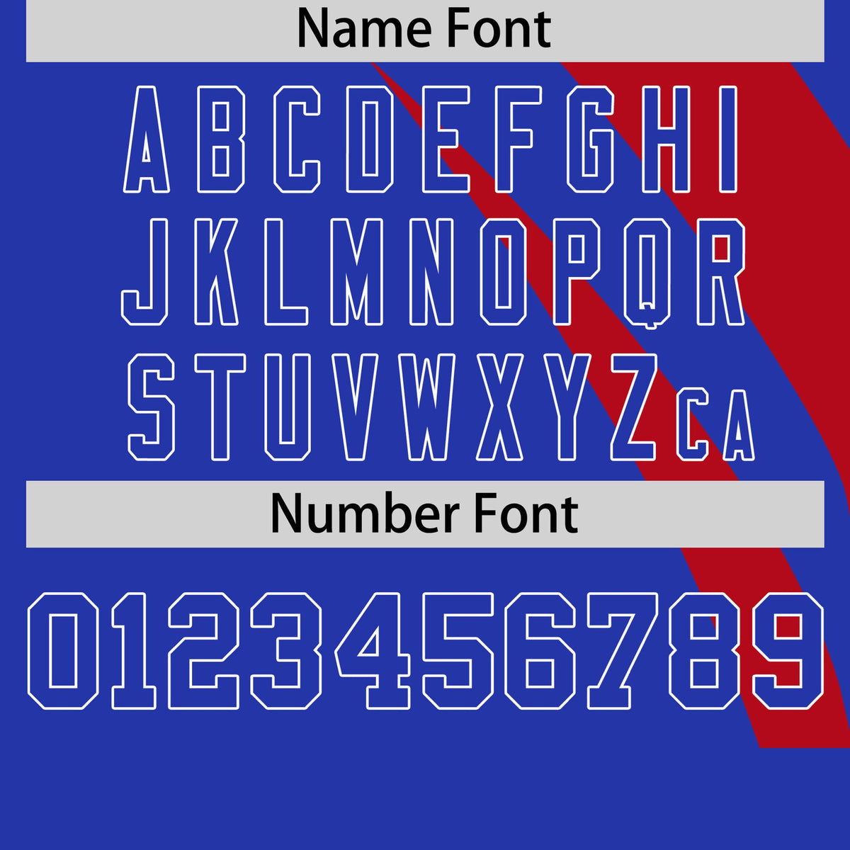 Custom Red-Royal Blue Personalized Slanting Lump Pattern Performance T-Shirt