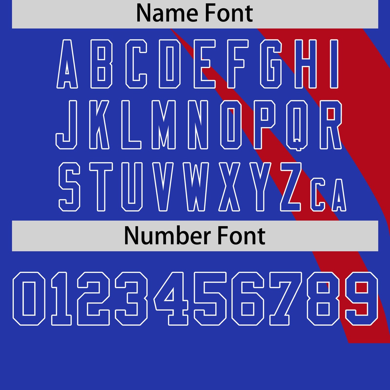 Custom Red-Royal Blue Personalized Slanting Lump Pattern Performance T-Shirt