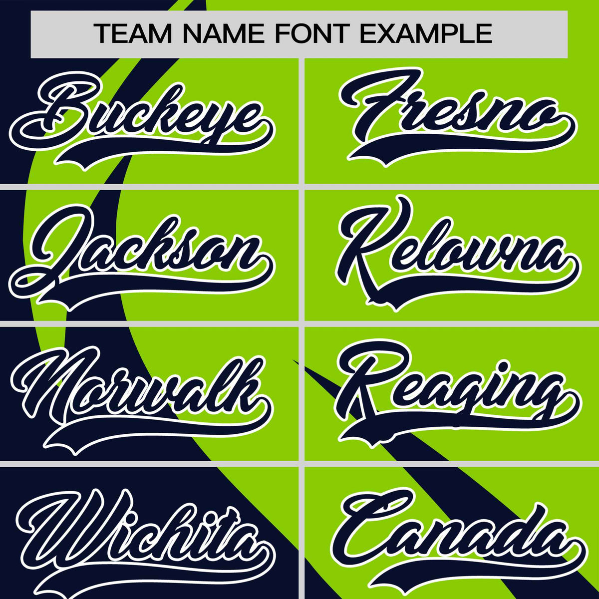 Custom Neon Green-Navy Personalized Slanting Lump Pattern Performance T-Shirt