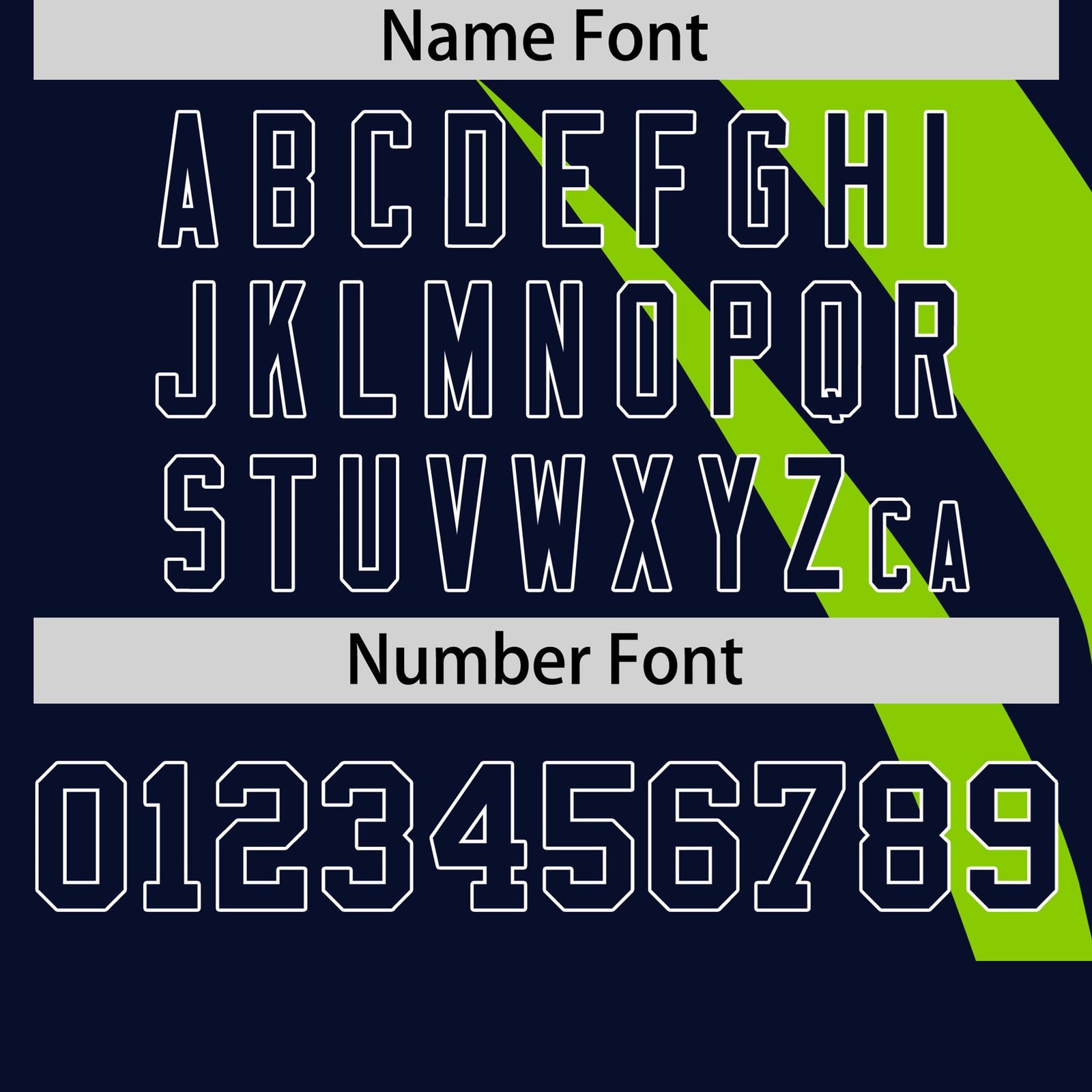 Custom Neon Green-Navy Personalized Slanting Lump Pattern Performance T-Shirt