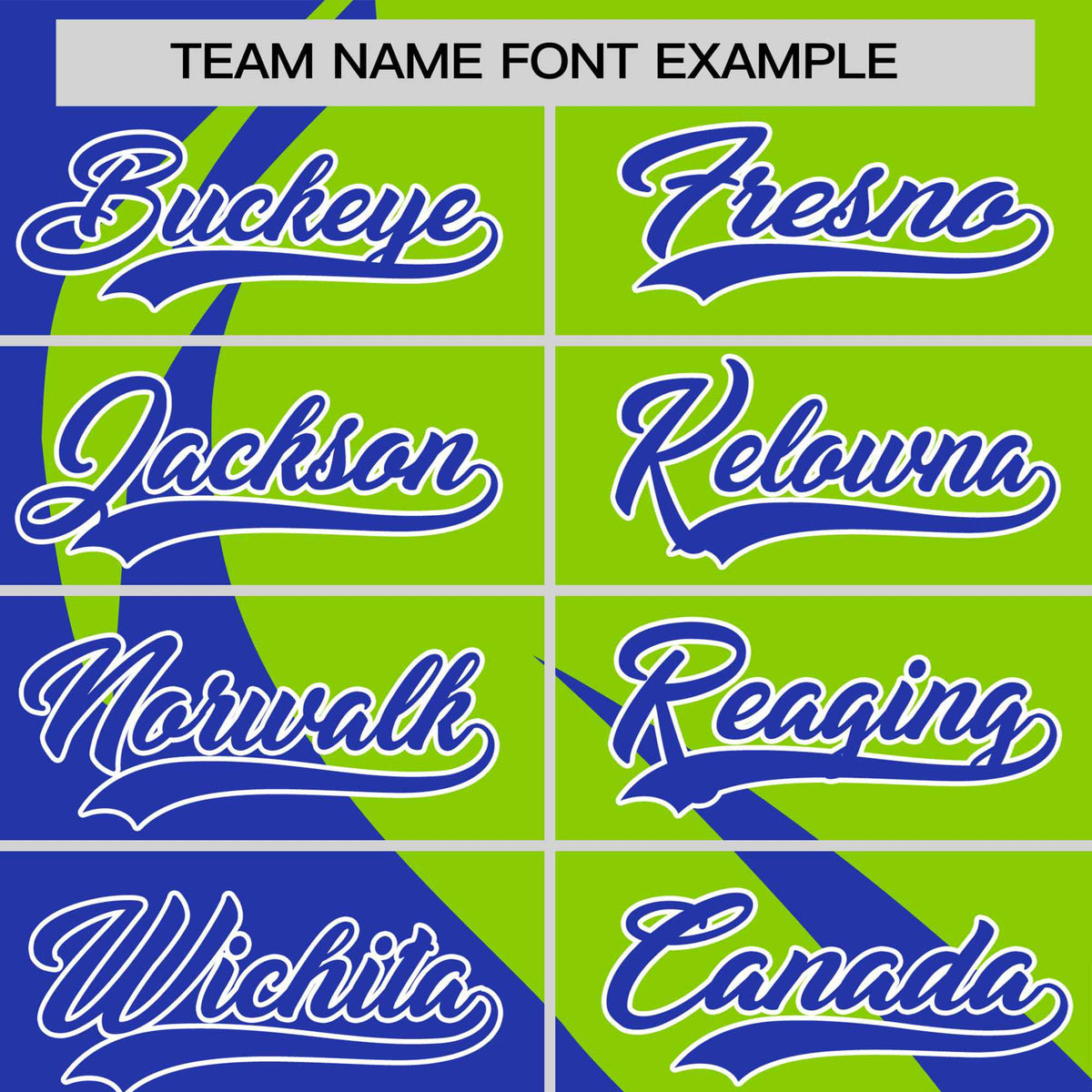 Custom Neon Green-Royal Blue Personalized Slanting Lump Pattern Performance T-Shirt