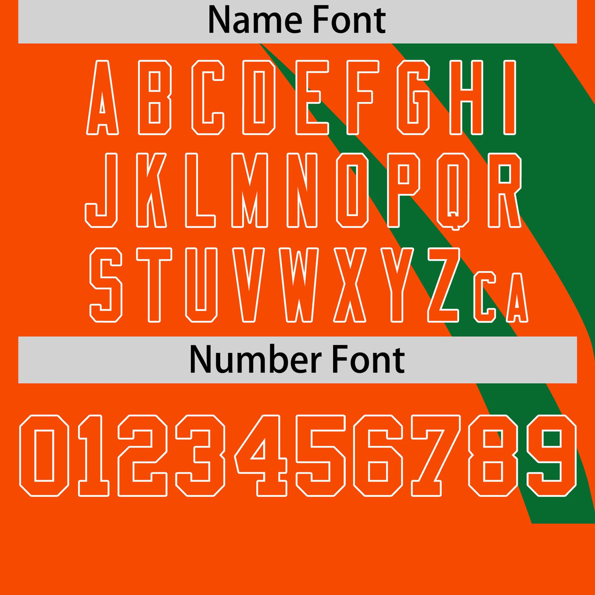 Custom Kelly Green-Orange Personalized Slanting Lump Pattern Performance T-Shirt