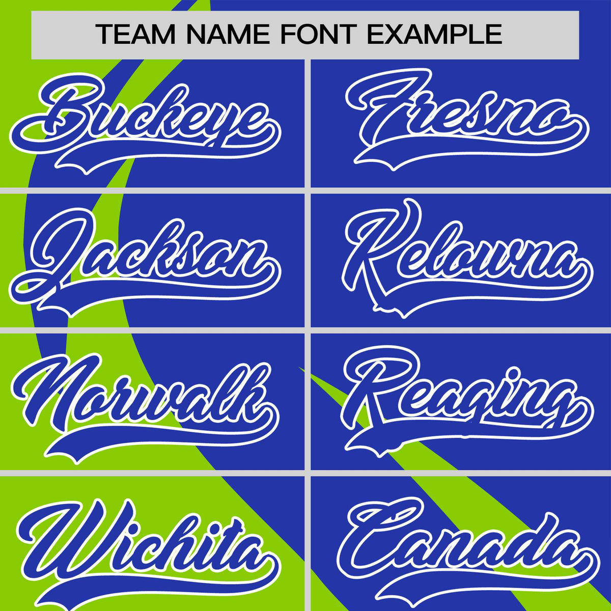 Custom Royal Blue-Neon Green Personalized Slanting Lump Pattern Performance T-Shirt