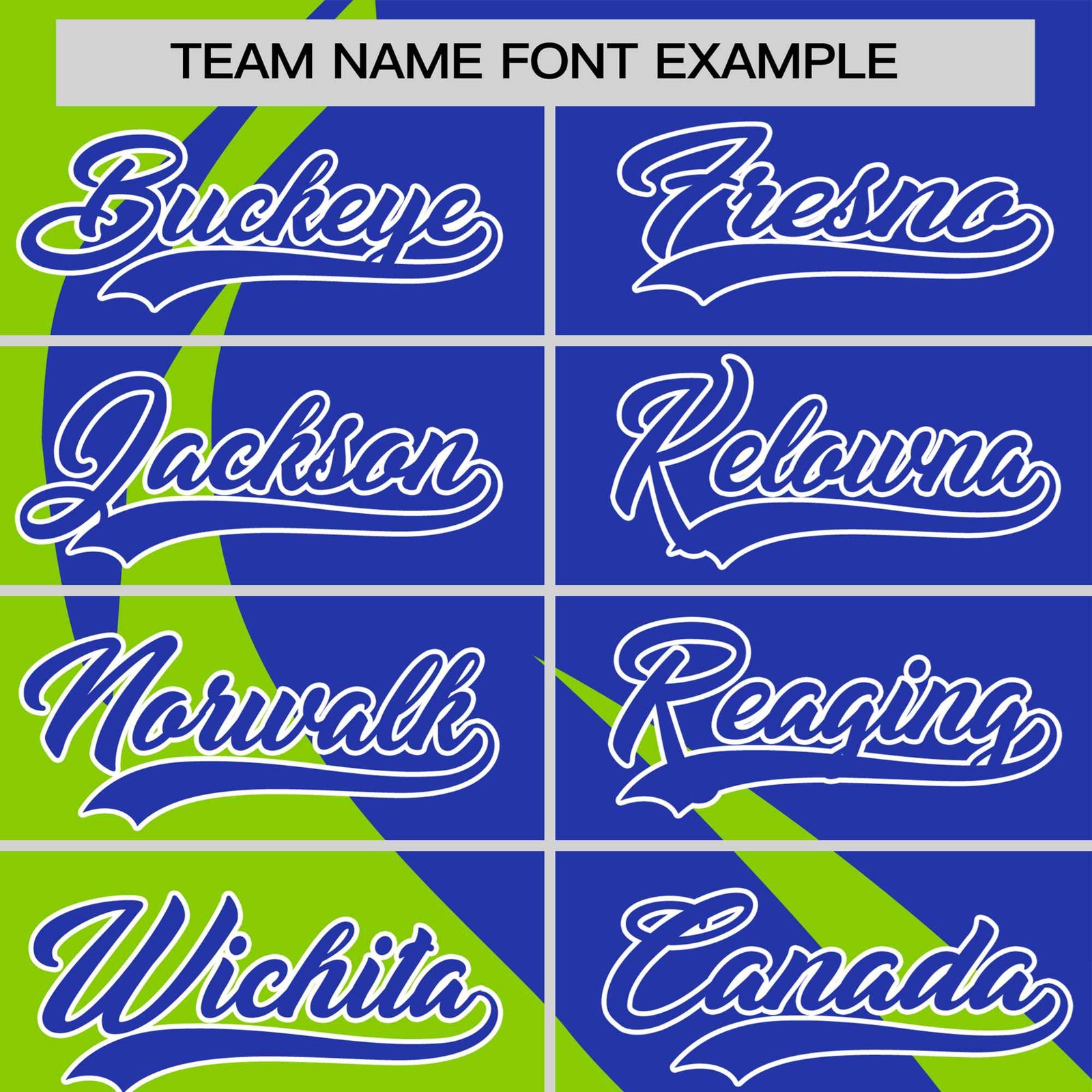 Custom Royal Blue-Neon Green Personalized Slanting Lump Pattern Performance T-Shirt