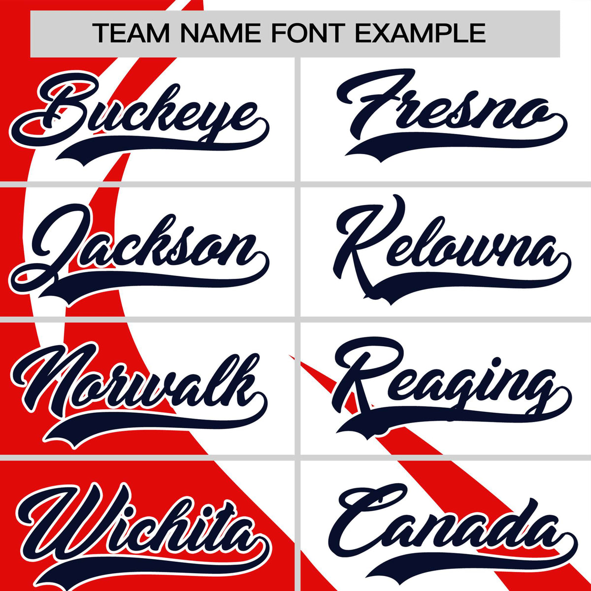 Custom White Red Personalized Slanting Lump Pattern Performance T-Shirt