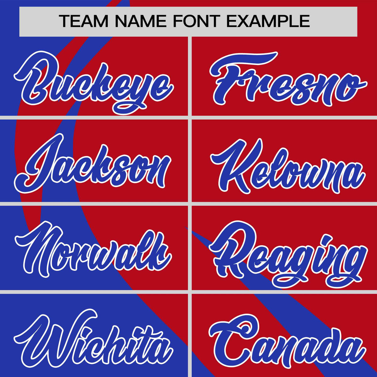 Custom Red-Royal Blue Personalized Slanting Lump Pattern Performance T-Shirt