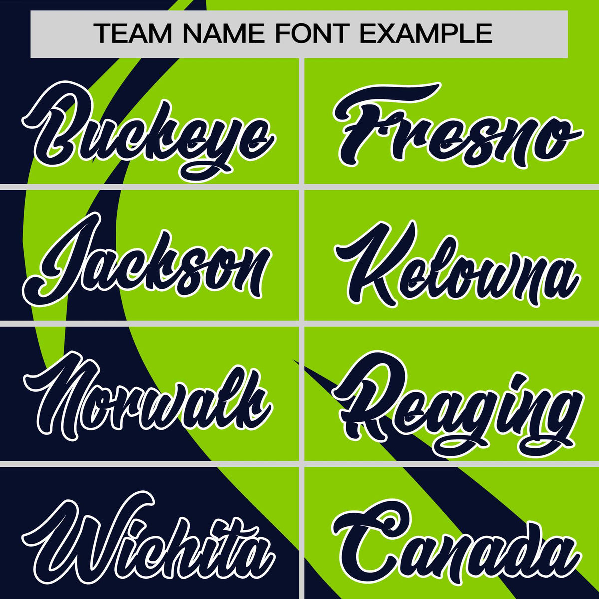 Custom Neon Green-Navy Personalized Slanting Lump Pattern Performance T-Shirt