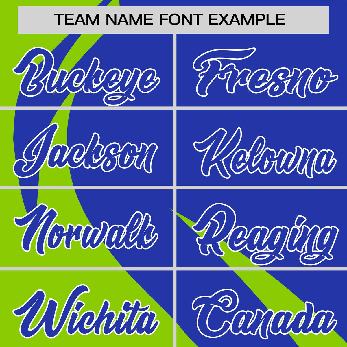 Custom Royal Blue-Neon Green Personalized Slanting Lump Pattern Performance T-Shirt