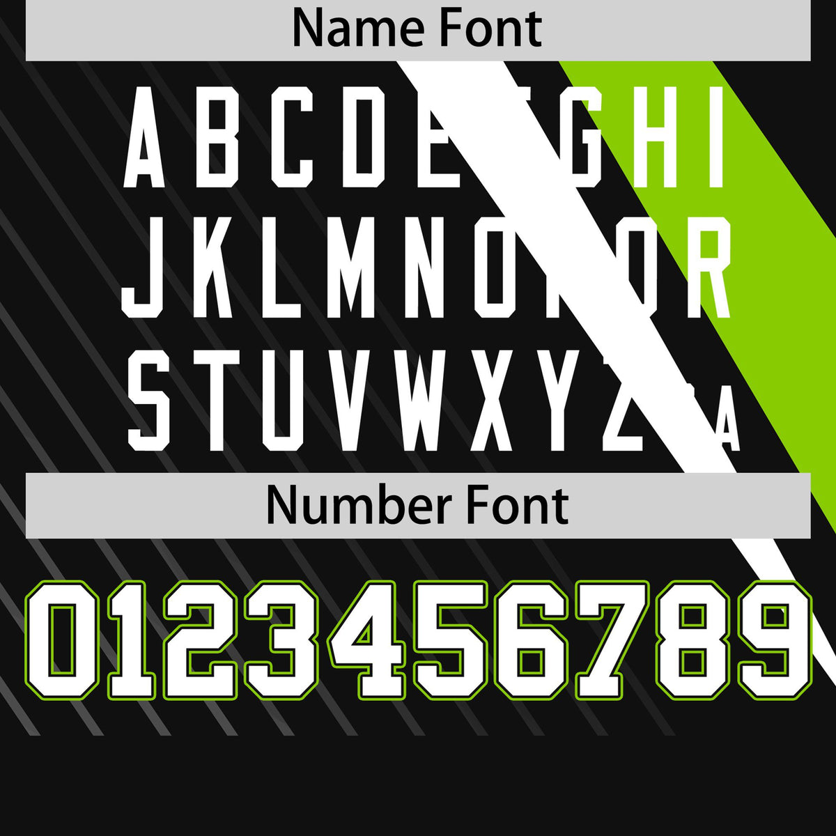 Custom Black Neon Green-White Personalized Slash Pattern Performance T-Shirt