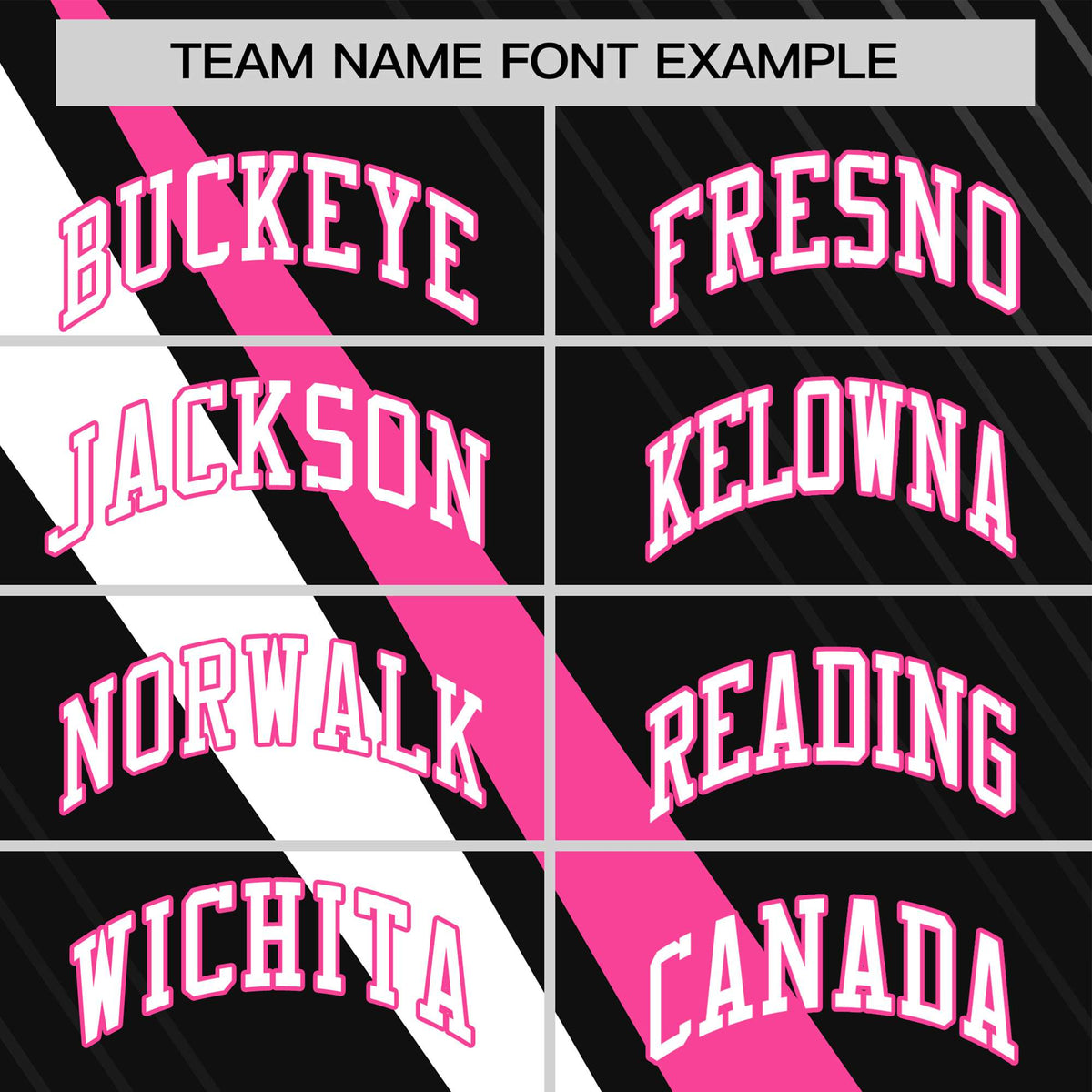 Custom Black Pink-White Personalized Slash Pattern Performance T-Shirt