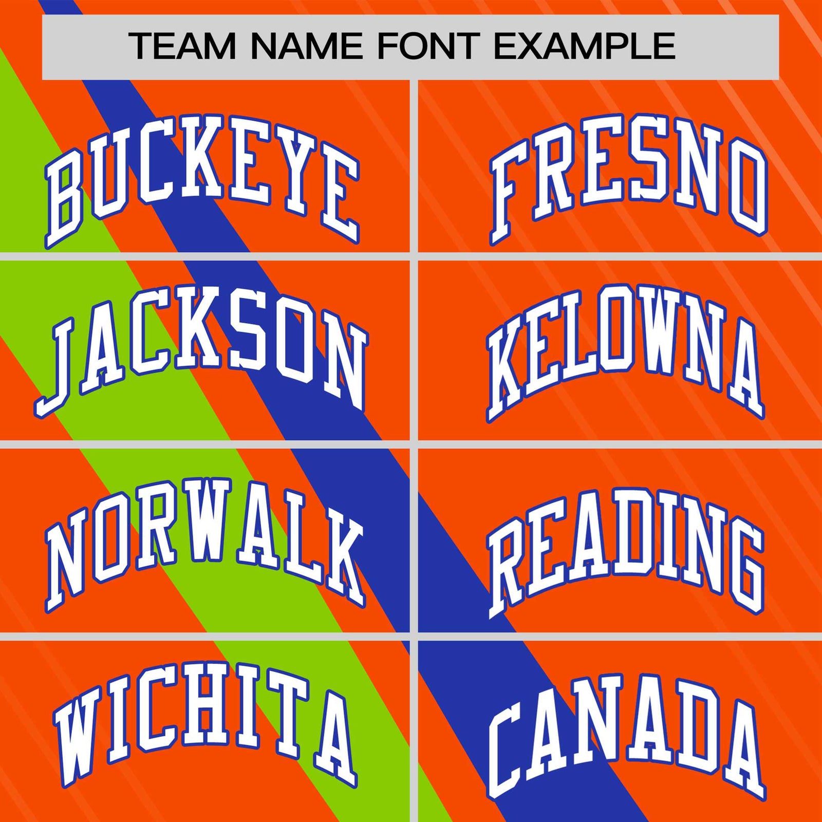 Custom Orange Royal Blue-Neon Green Personalized Slash Pattern Performance T-Shirt