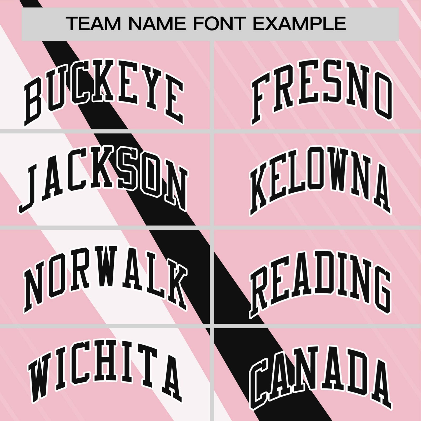 Custom Light Pink-Black White Personalized Slash Pattern Performance T-Shirt