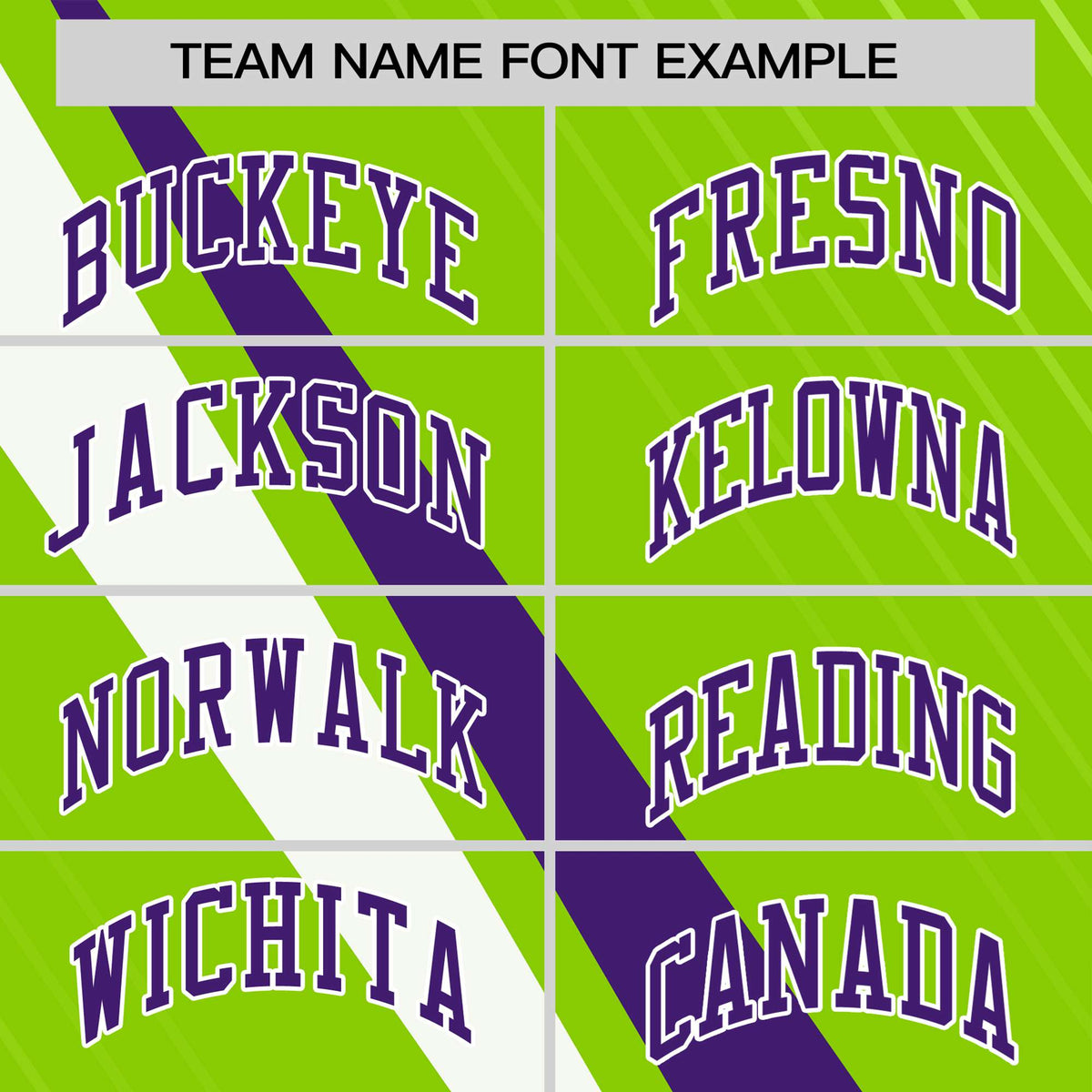 Custom Neon Green-Purple White Personalized Slash Pattern Performance T-Shirt