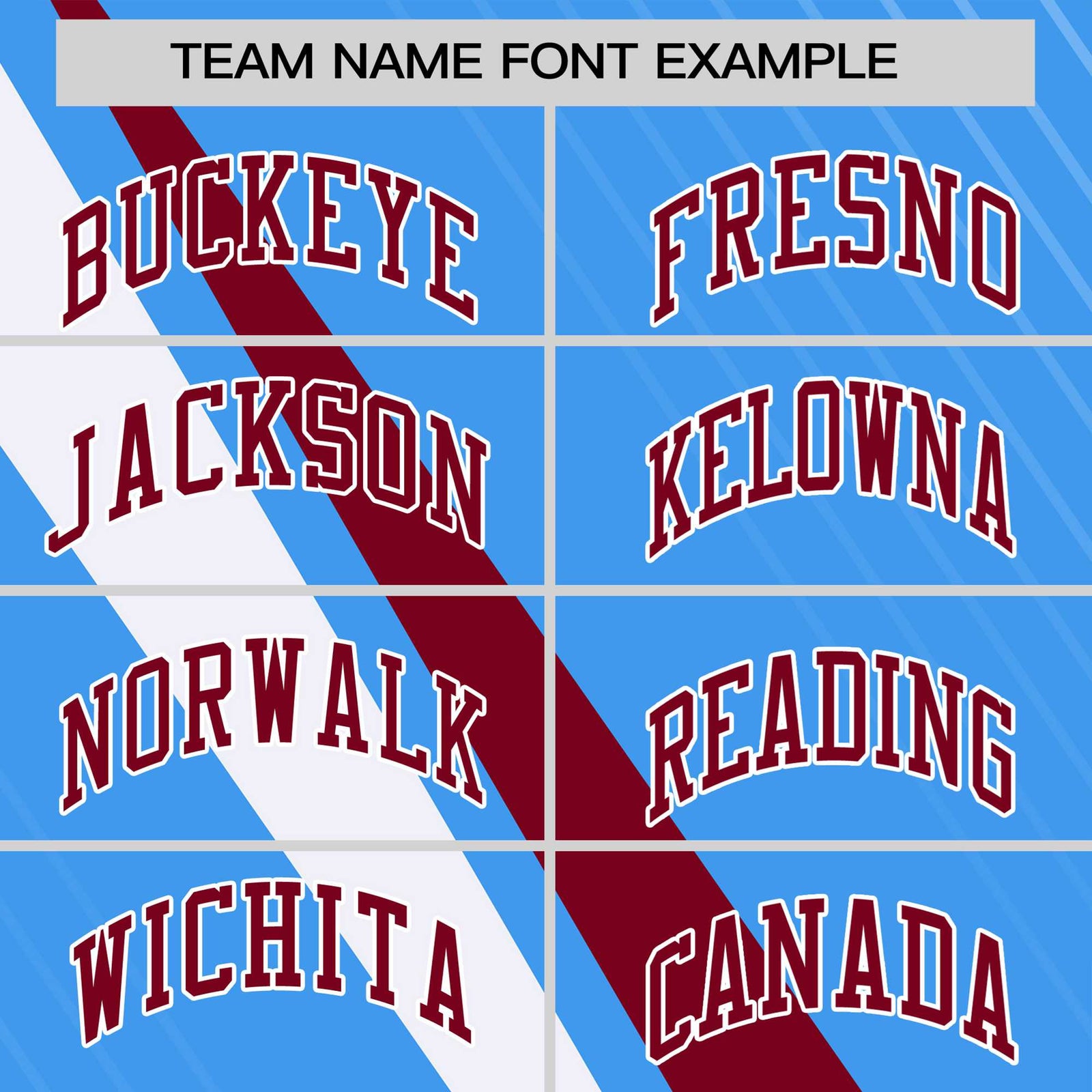 Custom Powder Blue-Crimson White Personalized Slash Pattern Performance T-Shirt