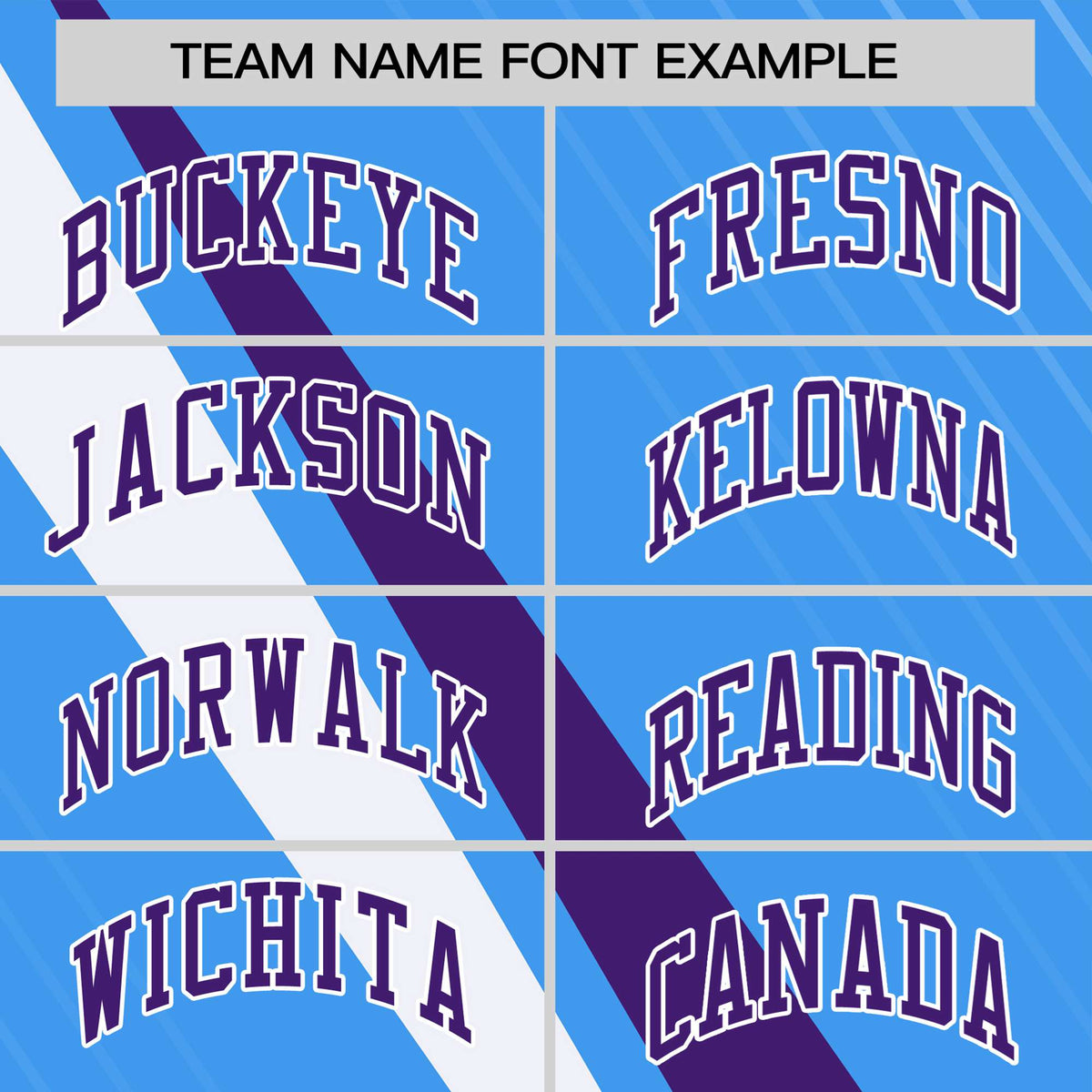 Custom Powder Blue-Purple White Personalized Slash Pattern Performance T-Shirt