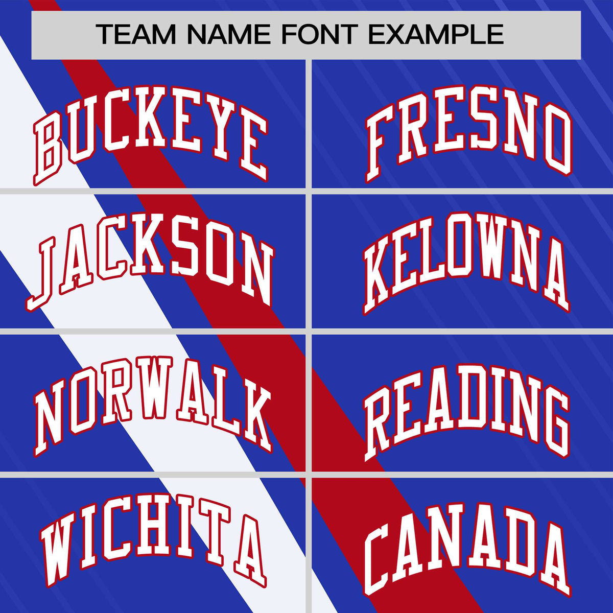 Custom Royal Blue-Red White Personalized Slash Pattern Performance T-Shirt