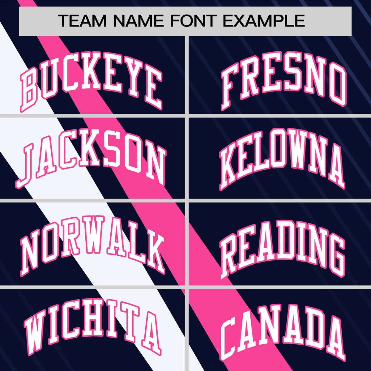 Custom Navy Pink-White Personalized Slash Pattern Performance T-Shirt