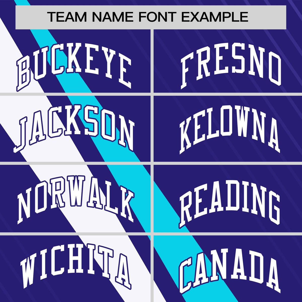 Custom Purple White-Powder Blue Personalized Slash Pattern Performance T-Shirt