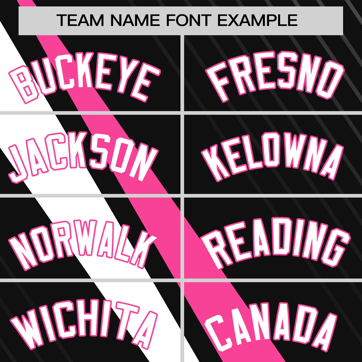Custom Black Pink-White Personalized Slash Pattern Performance T-Shirt