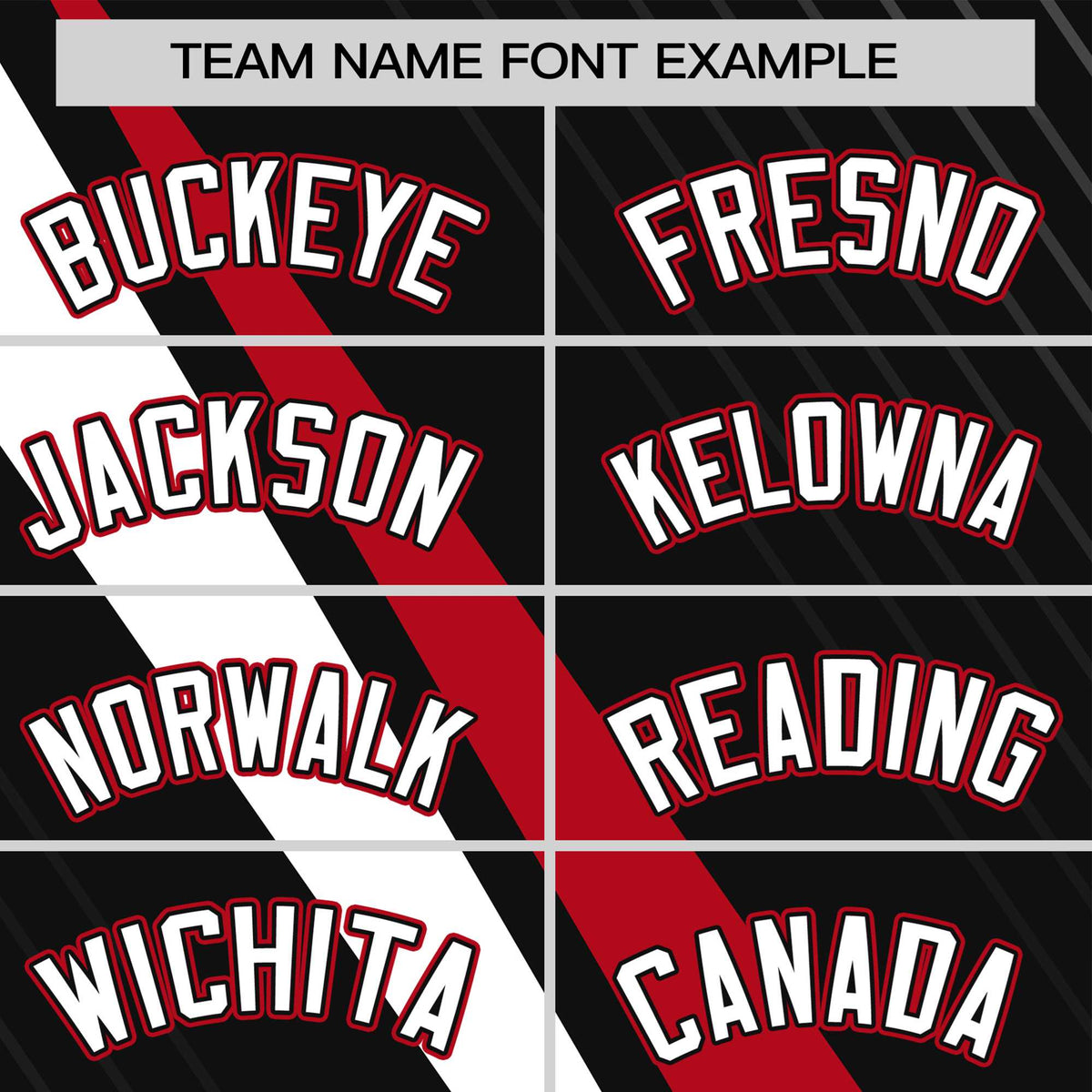 Custom Black Red-White Personalized Slash Pattern Performance T-Shirt