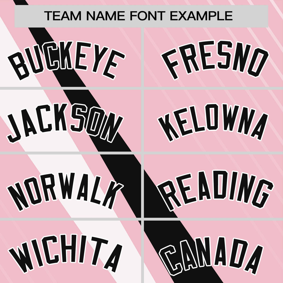 Custom Light Pink-Black White Personalized Slash Pattern Performance T-Shirt