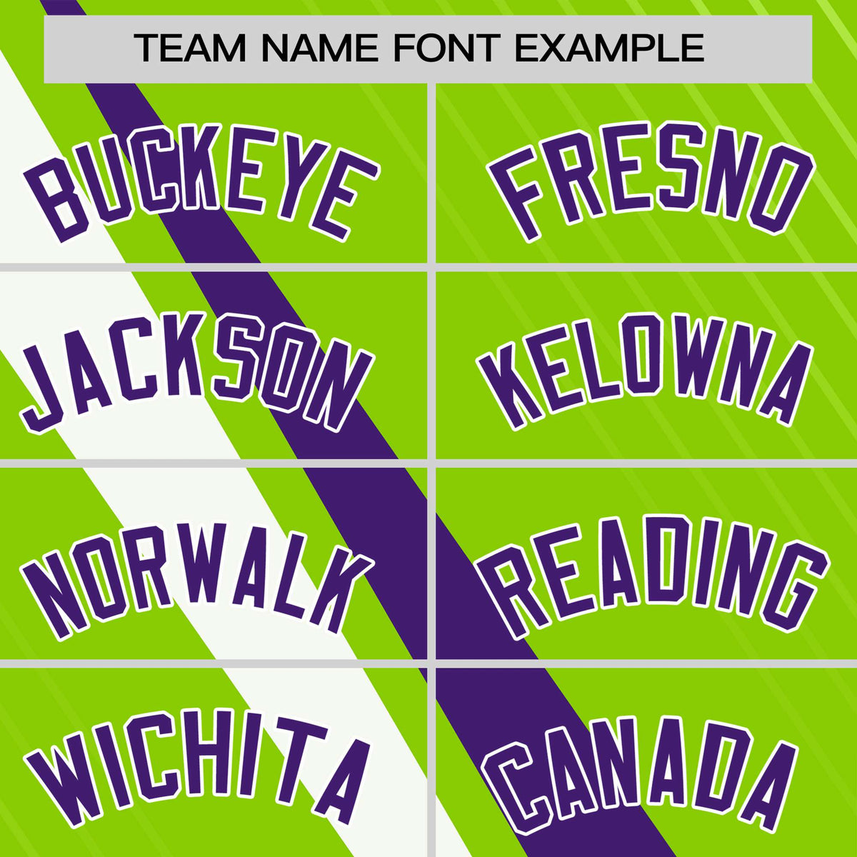 Custom Neon Green-Purple White Personalized Slash Pattern Performance T-Shirt