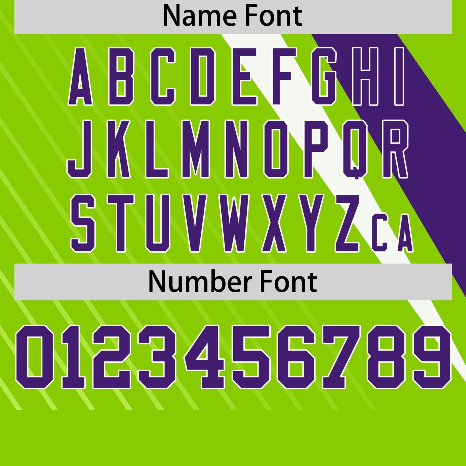 Custom Neon Green-Purple White Personalized Slash Pattern Performance T-Shirt