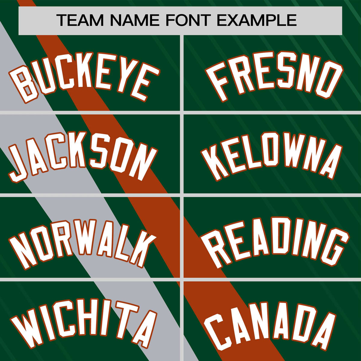 Custom Green Texas Orange-Gray Personalized Slash Pattern Performance T-Shirt