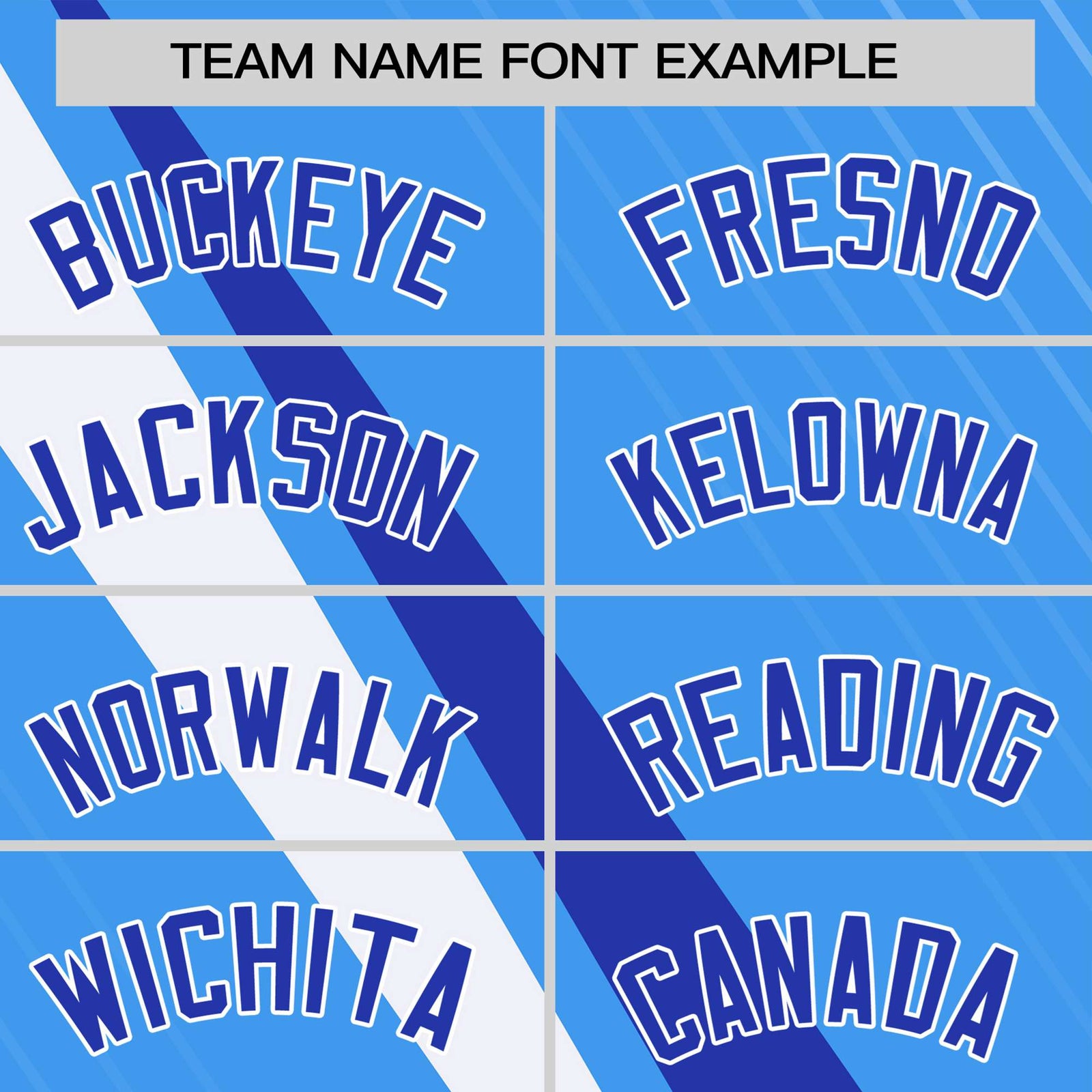 Custom Powder Blue-Royal Blue White Personalized Slash Pattern Performance T-Shirt