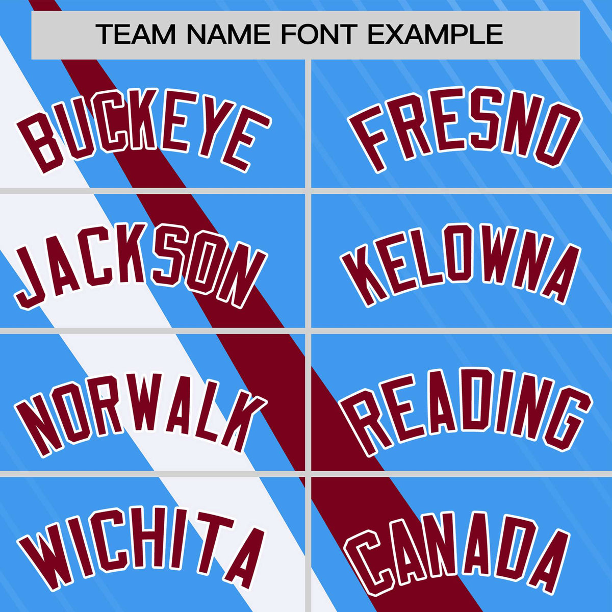 Custom Powder Blue-Crimson White Personalized Slash Pattern Performance T-Shirt